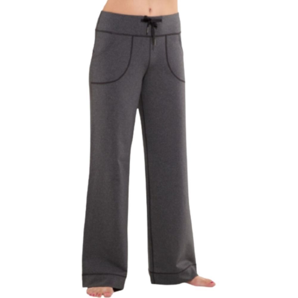 𝅺LULULEMON Still Wide Leg Pant in Heathered Deep Coal Gray Size 10
